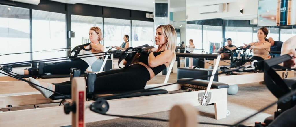 women doing pilates
